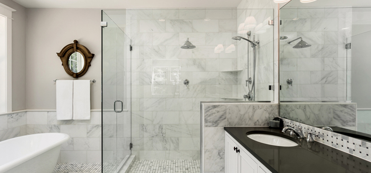 bathroom shower door installation in Hallandale Beach